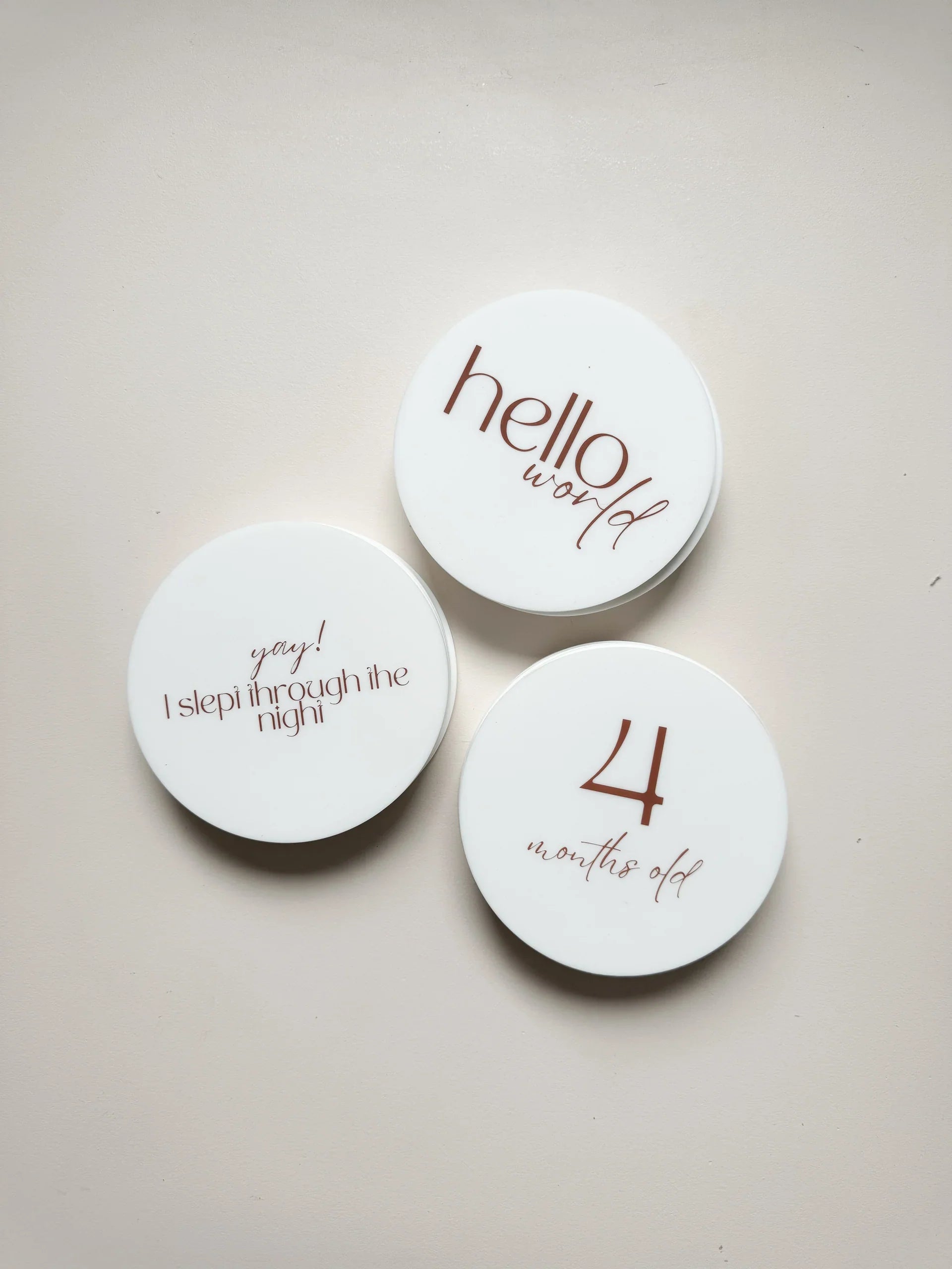 Ivory Silicone Milestone Set